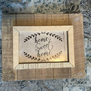 Rustic Home Sweet Home Wooden Sign